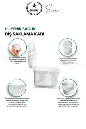 Yüksek Kalite Diş Protezi Saklama Kabı Kutusu Ortodondik Seyahat Ağız Koruyucu Taşınabilir Hijyenik