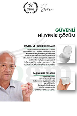 Yüksek Kalite Diş Protezi Saklama Kabı Kutusu Ortodondik Seyahat Ağız Koruyucu Taşınabilir Hijyenik