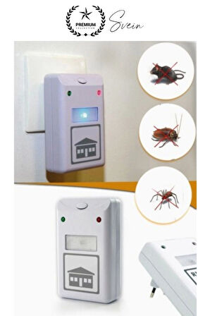 Elektronik Fare ve Haşere Kovucu Uzaklaştırıcı Böcek Ultrasonik Sinek Örümcek Karınca Savar