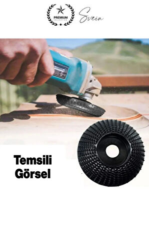 Titanyum 115 mm Törpüleme Oyma Eğe Diski Ahşap Taşlama Makine Uyumlu Kesici Oyuk Açma Testeresi