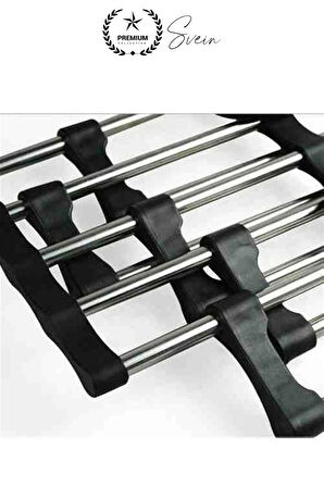Pantolon Askısı 5 in 1 Hareketli Dolap İçi Şal Kravat Düzenleyici Katmanlı Organizer Askılığı