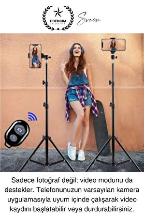 Bluetooth Kablosuz Uzaktan Kumanda İOS Android Uyumlu Selfie Fotoğraf Video Çekme Remote Shutter