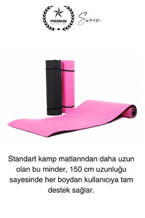 Taşıma Askılı 150 cm Dayanıklı Kaymaz Su Geçirmez Kamp Dağcılık Matı Rahat Konforlu Taşınabilir