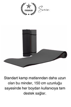 Taşıma Askılı 150 cm Dayanıklı Kaymaz Su Geçirmez Kamp Dağcılık Matı Rahat Konforlu Taşınabilir