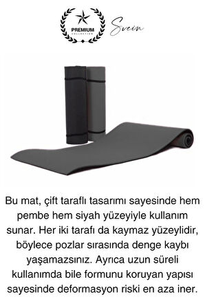 150 cm Dayanıklı Kaymaz Taşıma Askılı Su Geçirmez Yoga Pilates Matı Rahat Konforlu Taşınabilir