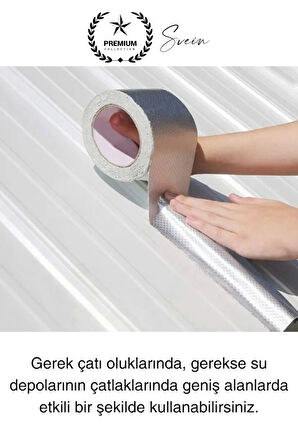 Ekstra Güçlü 2 mt Dış Cephe Su Geçirmez Sakız Bant Sızıntı Çamur Bandı Sızdırmaz 2 Adet