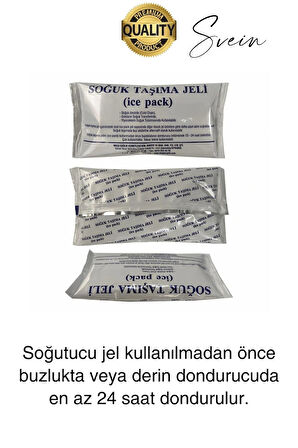 3 Adet 480 gr Soğutucu Jel Poşet Buz Aküsü Yolculuk Seyahat Yiyecek İçin Uygun Uzun Süre Dayanım