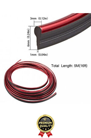 Premium Dekoratif Modern Canlı Görünüm Araç İçi Torpido Kapı Döşeme Fitili 5 Metre Mavi Trim Şeridi