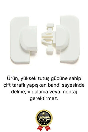 Özel Üretim Çekmece Buzdolabı Pencere Dolap Sabitleyici Çocuk Bebek Koruyucu Güvenlik Kilidi 3 Adet