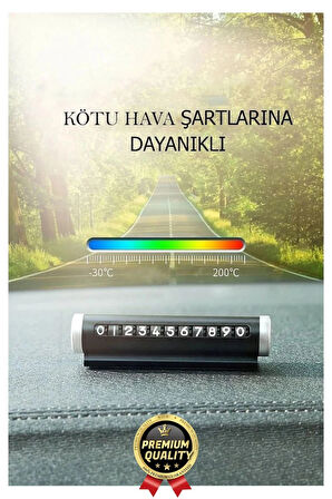 Yeni Araç İçi Telefon Numarası Parkmatik Metal Çevirmeli Ayarlı Torpido Üstü Silindir Numaratör