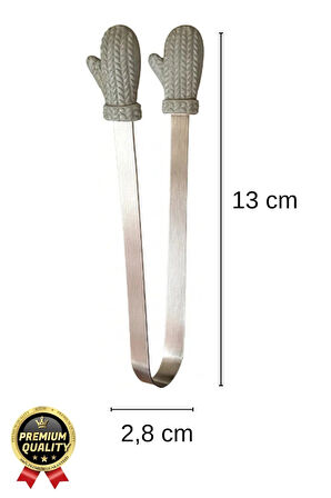 Özel Tasarım Pratik Sevimli Eldiven Şekilli Isıya Dayanıklı Silikon Uçlu Mini Mutfak Servis Maşası