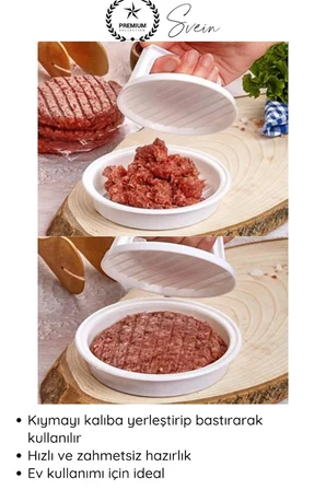 #Kalıp Hamburger Köfte Presi Şekillendirici Kalıp Pratik Evde Burger Yapımı Kalıbı Aparatı Kolay