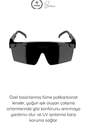 #KoruyucuGözlük Koruyucu Kaynak Gözlüğü Füme Polikarbonat UV Korumalı İş Güvenliği Gözlüğü Darbe Dayanıklı Metal Kesme Taşlama Atölye Sanayi Ergonomik Hafif Güvenlik Ekipmanı