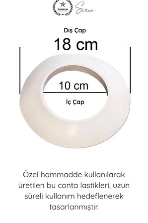 #Conta Kombi Baca Contası Boru Bağlantı Lastiği Hava Sızdırmazlık Halkası Beyaz 2'Li Paket Standart Yoğuşmalı Hermetik Sistem Uyumlu Dayanıklı Esnek İzolasyon Aparatı Dış Ortam Dirençli