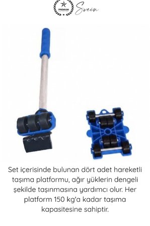 #EşyaTaşıma Mobilya Taşıma Kaydırma Aparatı Eşya Krikosu Tekerlekli Ağır Yük Taşıma Seti Kaldırma Kolu Dolap Koltuk Buzdolabı Masa Yatak Taşıyıcı Ev Ofis Nakliye Yardımcı El Aleti 5 Parça