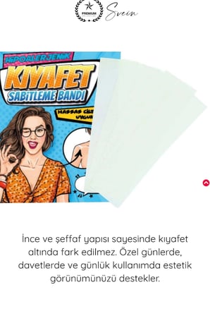 #KıyafetBandı Hipoalerjenik Kıyafet Sabitleme Bandı Şeffaf 24 Adet Dekolte Abiye Gelinlik Straplez Gömlek Elbise Pantolon Etek Çorap Çift Taraflı Görünmez Cilt Dostu Yapışkan Bant