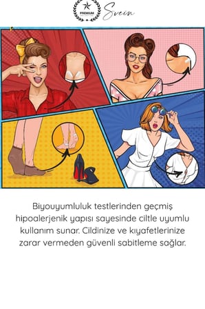 #ElbiseBandı Hipoalerjenik Kıyafet Sabitleme Bandı 2 Ebatlı Şeffaf 48 Adet Dekolte Abiye Gelinlik Straplez Gömlek Elbise Pantolon Etek Çorap Görünmez Çift Taraflı Cilt Dostu Bant