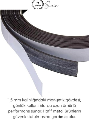 #Magnet 3M Yapışkanlı Şerit Magnet Mıknatıs Bant 20mm 75cm Güçlü Manyetik Şerit Kendin Yap Hobi Maket Tamirat Metal Yüzey Sabitleme Kesilebilir Esnek Pratik Organizer Dolap Atölye Ofis Ev Kullanımı