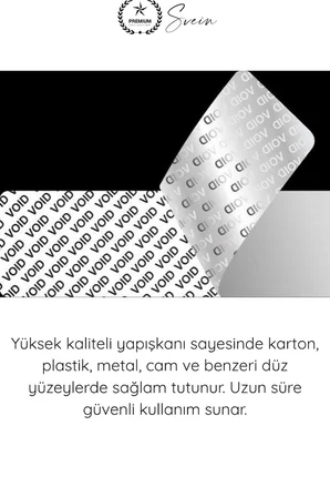 #GüvenlikEtiketi Yapışkanlı Güvenlik Etiketi VOID Mühür Bandı 30 Adet Kurcalama Garantili Ambalaj Koruma Sticker Kargo Paket Evrak Koli Kutu Güvence Mührü Sahtecilik Önleme Hasar Kontrol Etiket 3x8cm