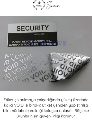 #GüvenlikEtiketi Yapışkanlı Güvenlik Etiketi VOID Mühür Bandı 30 Adet Kurcalama Garantili Ambalaj Koruma Sticker Kargo Paket Evrak Koli Kutu Güvence Mührü Sahtecilik Önleme Hasar Kontrol Etiket 3x8cm