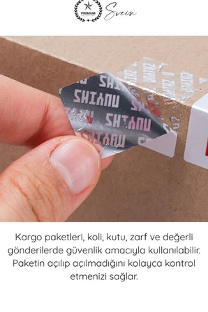 #GüvenlikEtiketi Yapışkanlı Güvenlik Etiketi VOID Mühür Bandı 30 Adet Kurcalama Garantili Ambalaj Koruma Sticker Kargo Paket Evrak Koli Kutu Güvence Mührü Sahtecilik Önleme Hasar Kontrol Etiket 3x8cm