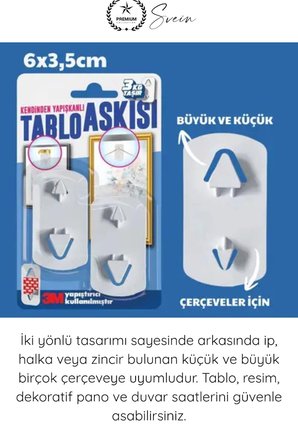#TabloBandı Yapışkanlı Çivisiz Tablo Askısı 3M Güçlü Duvar Askı Aparatı Çerçeve Resim Saat Dekorasyon Asma Kancası Beyaz İki Yönlü İzolasyon Plastik Fayans Mermer Lake PVC Uyumlu Ev Ofis Montaj Çözümü