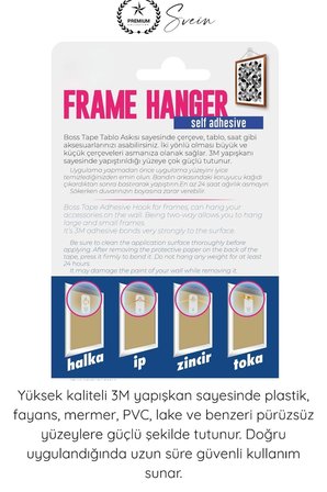 #TabloBandı Yapışkanlı Çivisiz Tablo Askısı 3M Güçlü Duvar Askı Aparatı Çerçeve Resim Saat Dekorasyon Asma Kancası Beyaz İki Yönlü İzolasyon Plastik Fayans Mermer Lake PVC Uyumlu Ev Ofis Montaj Çözümü