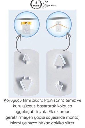 #TabloBandı Yapışkanlı Çivisiz Tablo Askısı 3M Güçlü Duvar Askı Aparatı Çerçeve Resim Saat Dekorasyon Asma Kancası Beyaz İki Yönlü İzolasyon Plastik Fayans Mermer Lake PVC Uyumlu Ev Ofis Montaj Çözümü