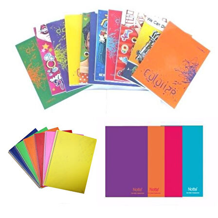 Umur 72 Yaprak Kareli A5 Defter - 4 adet