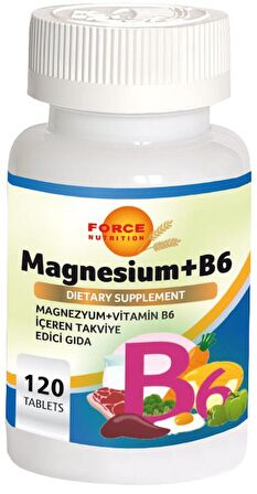 Magnesium Vitamin B6 Vitamini 120 Tablet Magnezyum