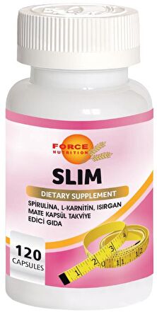 Slim 120 Kapsül Spirulina L-Karnitin Isırgan Mate Yeşil Çay Krom