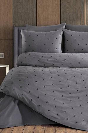 Nazik Home Hermes Nevresim Takımı Antrasit  