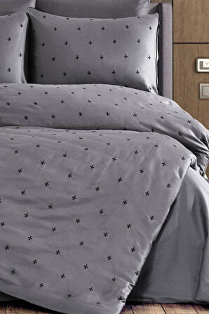 Nazik Home Hermes Nevresim Takımı Antrasit  