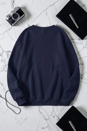 Unisex Golden Hour Baskılı Bisiklet Yaka Sweatshirt