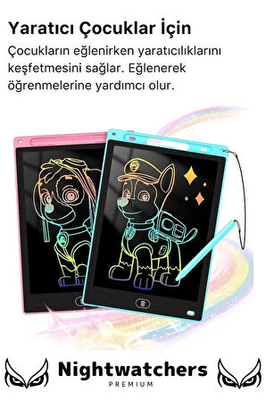 Premium Lcd Ekranlı Kalemli Dijital Çizim Tableti Yazı Tahtası Boyama Resim 8,5 Inç Akıllı Tablet