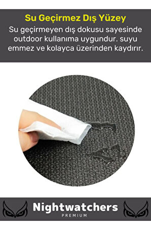 Premium Su Geçirmez Konforlu Taşıma Askılı Çift Taraflı Zemin Çadır Uyku Kamp Matı Yer Minderi 6,5mm