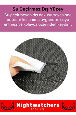 Premium Su Geçirmez Konforlu Taşıma Askılı Çift Taraflı Zemin Çadır Uyku Kamp Matı Yer Minderi 10mm