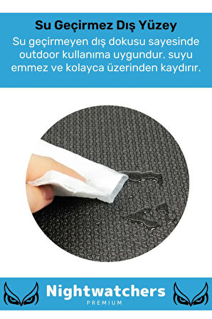 Premium Su Geçirmez Konforlu Taşıma Askılı Çift Taraflı Zemin Çadır Uyku Kamp Matı Yer Minderi 16mm