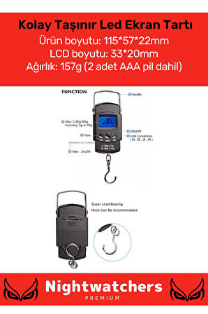 Özel Lcd Ekran Seyahat Bavul Ağırlık Tartı Dijital Çok Amaçlı Taşınabilir El Ölçekli Bagaj Tartısı