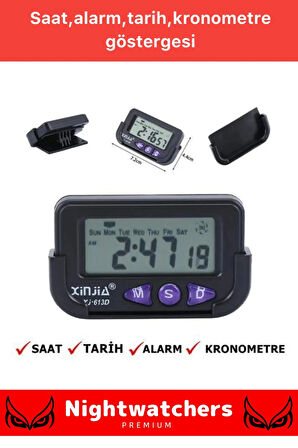 Özel Seri Yapışkanlı Masaüstü Stantlı Ders Çalışmak Için Alarlı Kronometreli Mini Dijital Saat