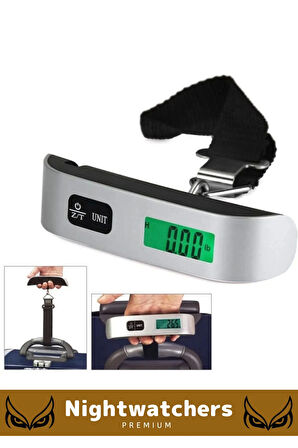 Deluxe Seyahat Bavul Ağırlık Tartı Dijital Lcd Ekran Çok Amaçlı Taşınabilir Bagaj Tartısı Max 50 Kg