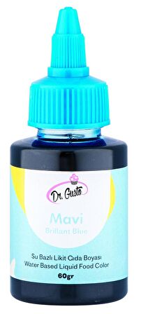 Dr Gusto Mavi Su Bazlı Likit Gıda Boyası 60 gr