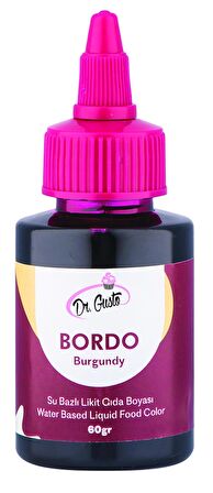 Dr Gusto Bordo Su Bazlı Likit Gıda Boyası 60 gr