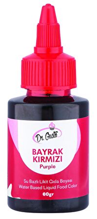 Dr Gusto Bayrakkırmızı Su Bazlı Likit Gıda Boyası 60 gr