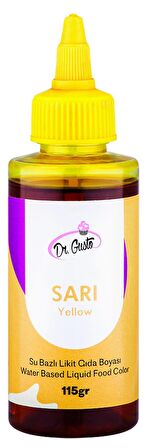 Dr Gusto Sarı Su Bazlı Sıvı Gıda Boyası 115 gr