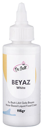 Dr Gusto Beyaz Su Bazlı Sıvı Gıda Boyası 115 gr