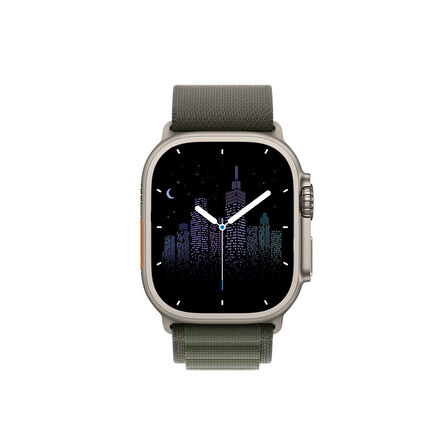 Global 2023 Watch 8 Pro Max Amoled Ekran Android İos Uyumlu Akıllı Saat Yeşil WNE0923