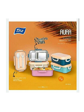Titiz Beslenme Kabı Aura 2 Bölmeli 150-300 Ml AP-9521