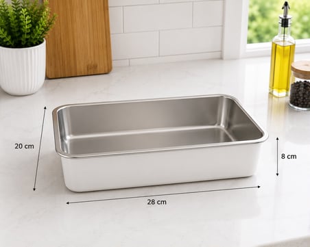 Arlina Home Kids 3 Lü Vakumlu Saklama Kabı Seti 304 Paslanmaz Çelik Krem 4000 ML 3000 ML 1900 ML