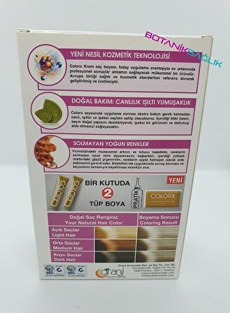 Colorx Saç Boyası İkili Set - 8.1 ORTA KÜLLÜ KUMRAL